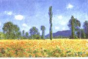 Claude Monet Champ de coquelicots a Giverny painting